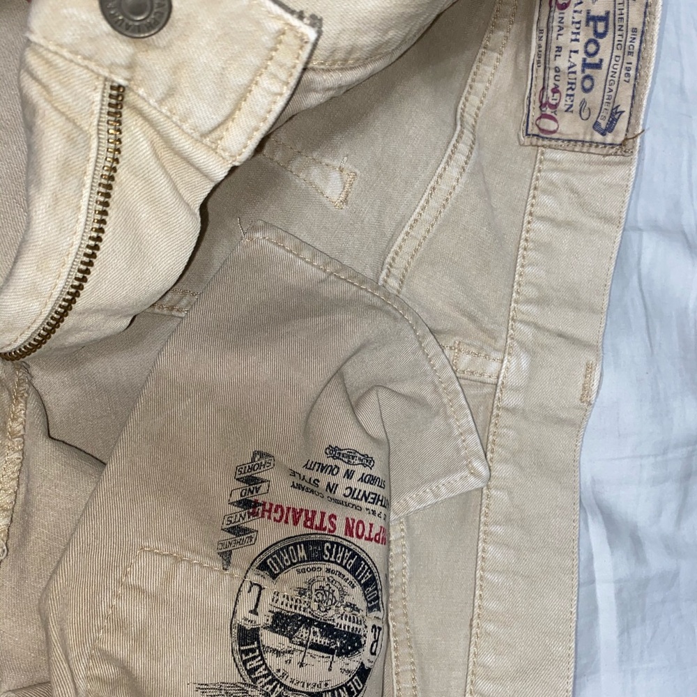 POLO Ralph Lauren denim Hampton Straight tan size 32/30